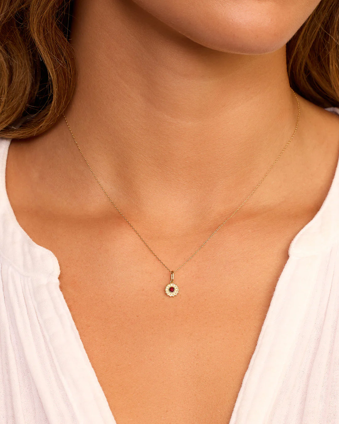 Sun Birthstone Charm Necklace - Image 26